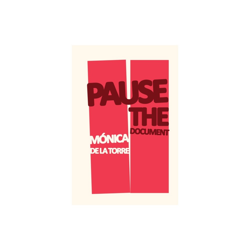 Nightboat Books Pause the Document (häftad, eng)