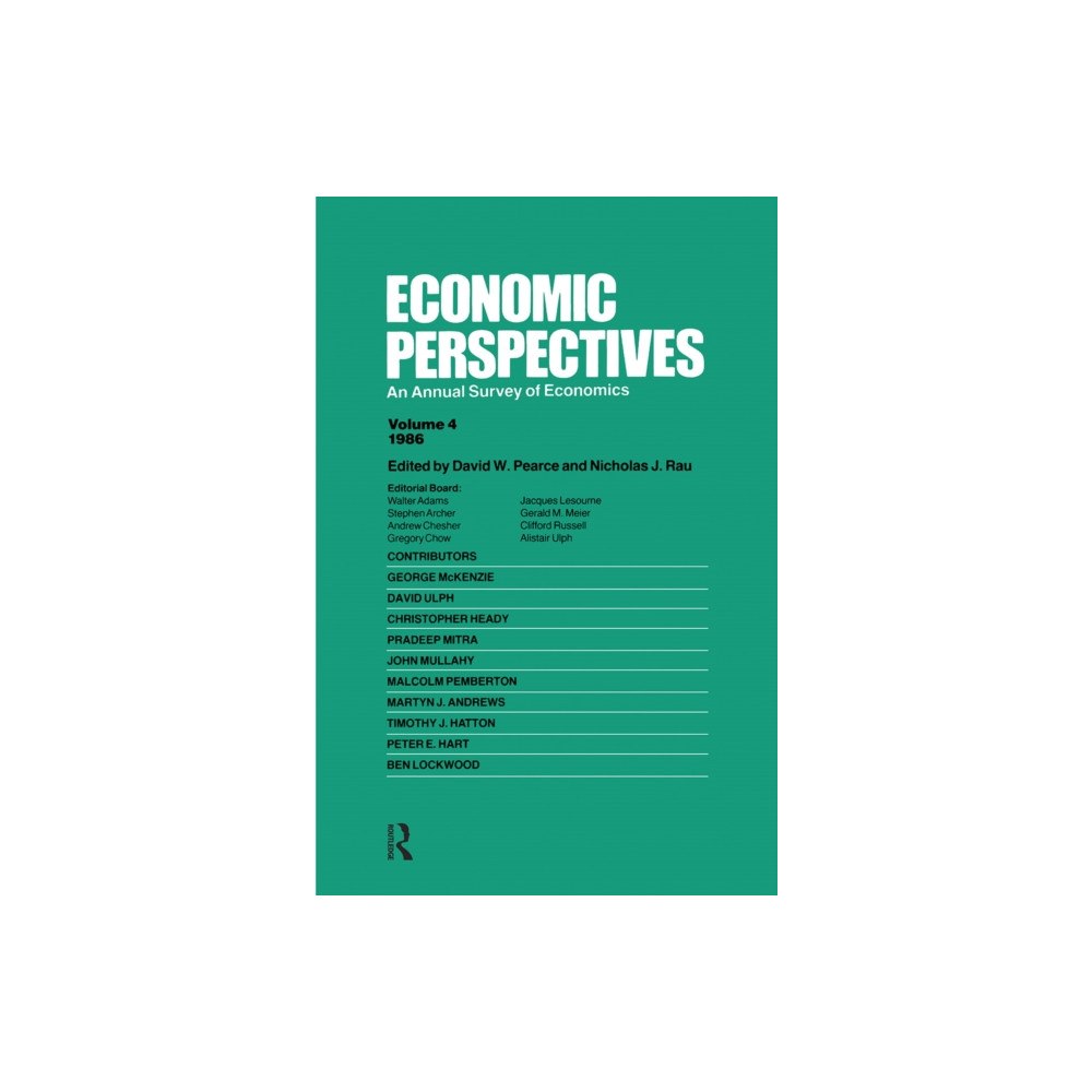 Harwood-Academic Publishers Economic Perspectives (Vol 4) (inbunden, eng)