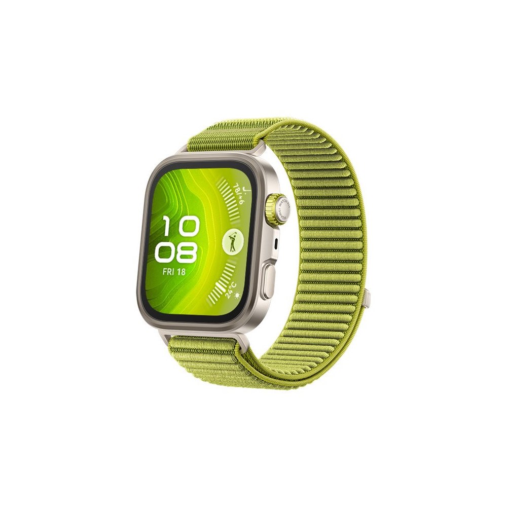 Huawei Huawei Watch Fit 4 Pro - aluminiumlegering - smart klocka med rem - grön - titangrön