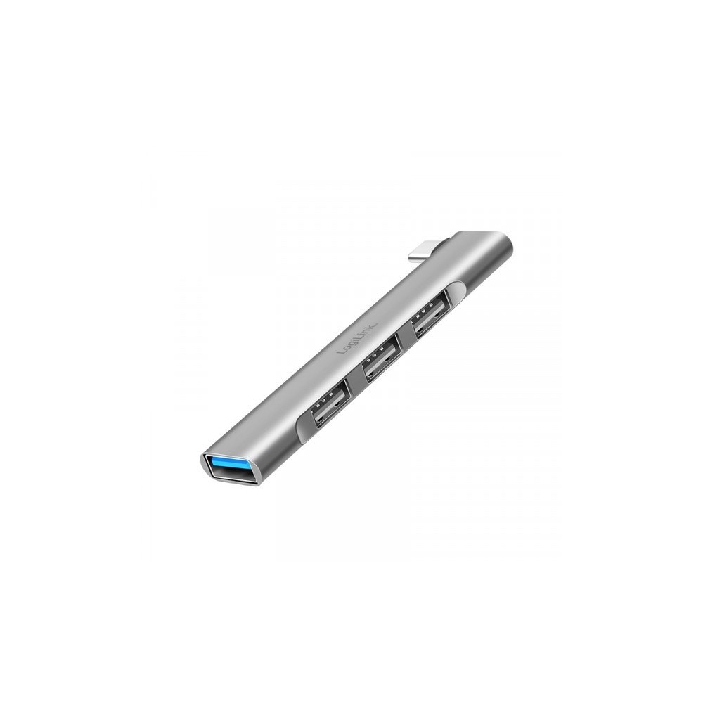 LogiLink LogiLink USB 3.2 Gen1-hubb, 4-portar, USB-C, 1x USB3.0 AF, 3...