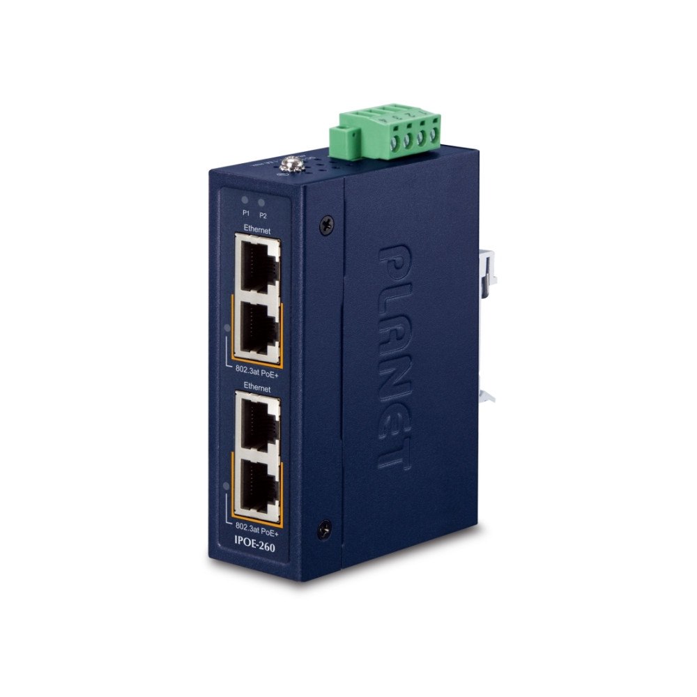 Planet Technology PLANET Industrial 2-port 10/100/1000T, Gigabit Ethernet (10/...