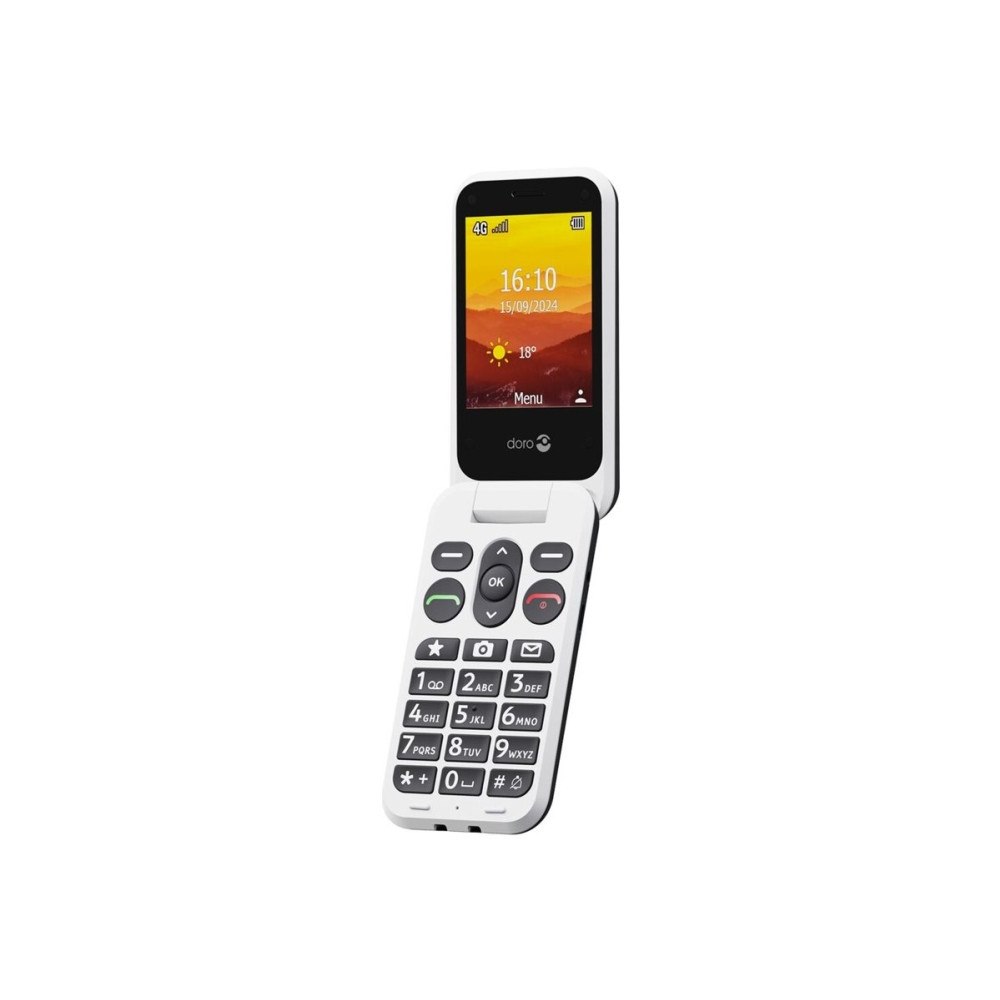 Doro DORO Leva L20 - svart / vit - 4G funktionstelefon - 128 MB - GSM