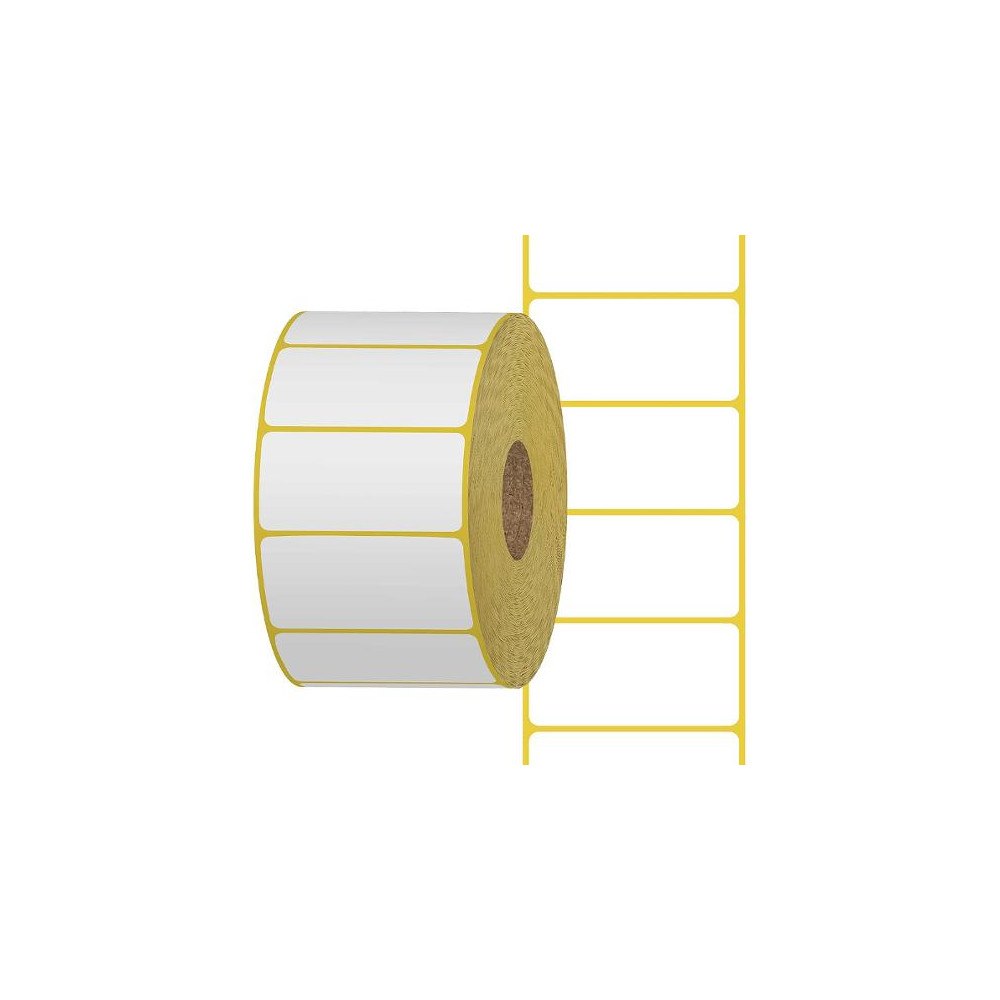 No Brand Thermoetikett 50x30mm Kärna 40mm 1100/rl