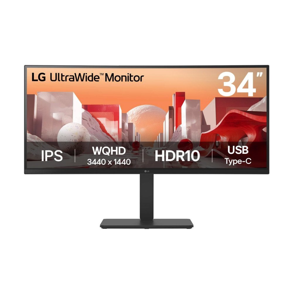 LG LG UltraWide 34BA75QE-B - LED-skärm - böjd - 34" - HDR