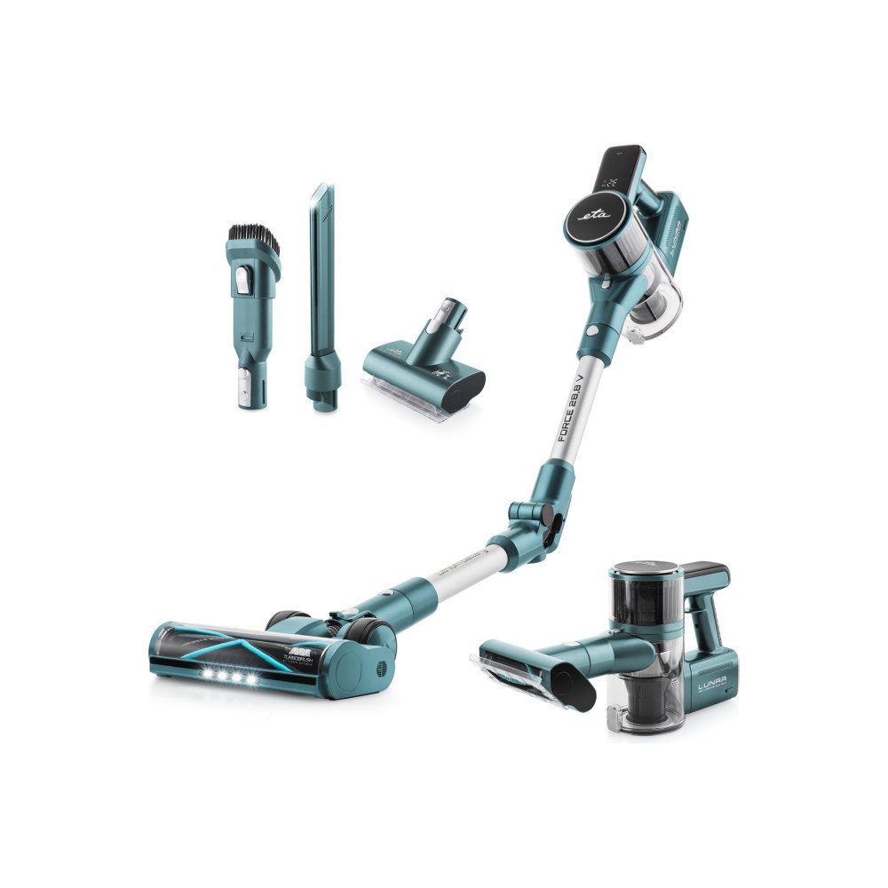 ETA ETA Lunar 4238 90000 - dammsugare - sladdlös - skaft/handhållen - 1 batteri - blå/grön