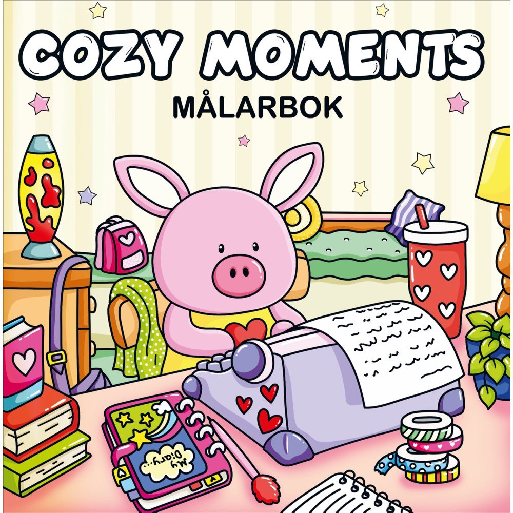Jeanett Veronica Cozy Moments : Målarbok (häftad)
