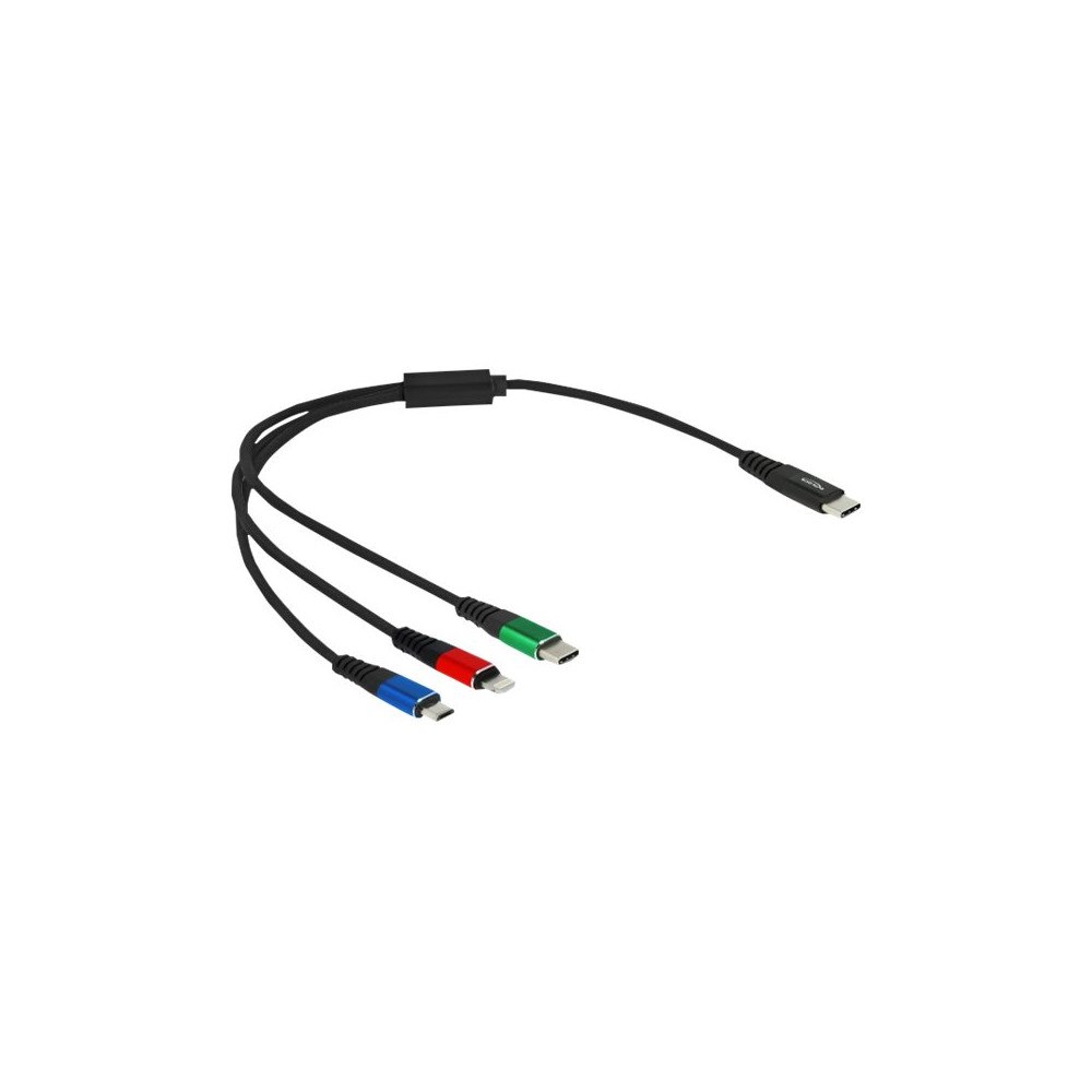 DeLOCK Delock 3 in 1 dedikerad laddningskabel - 30 cm