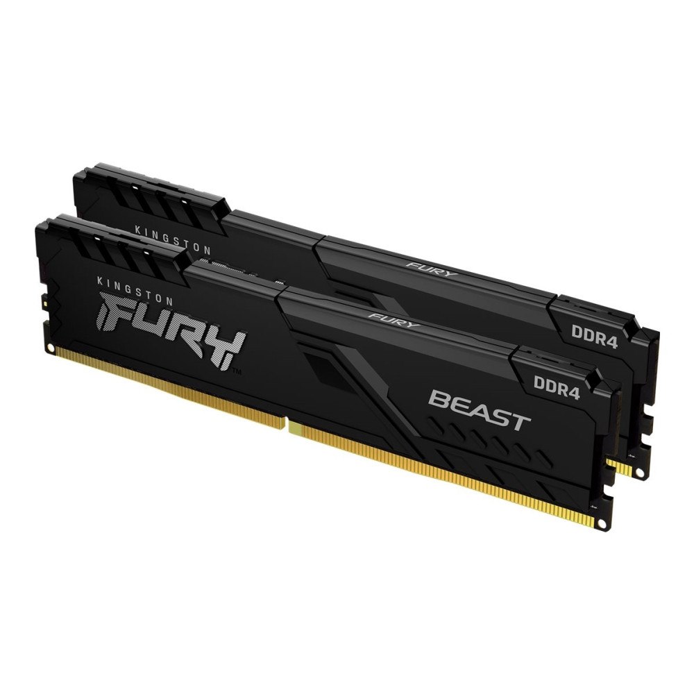Kingston Technology Kingston FURY Beast - DDR4 - sats - 64 GB: 2 x 32 GB - DIMM 288-pin - 3600 MHz / PC4-28800 - ej buffrad