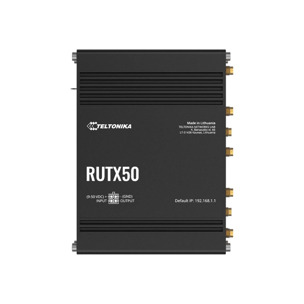 Teltonika Teltonika RUTX50 - trådlös router - WWAN - Wi-Fi 5 - 3G, 4G, 5G - DIN-skenmonterbar, bordsmonterbar