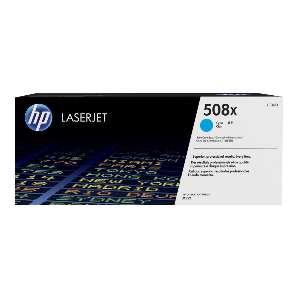HP HP 508X - Lång livslängd - cyan - original - LaserJet - tonerkassett (CF361X)