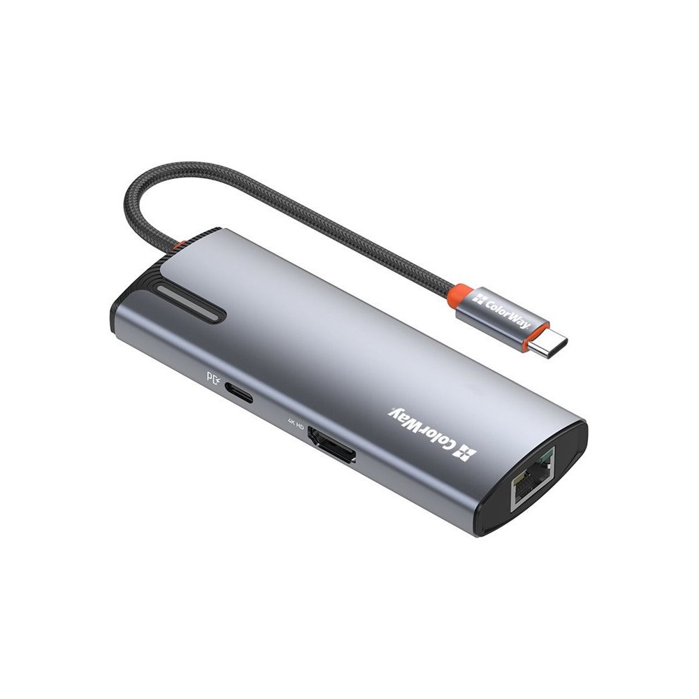 ColorWay ColorWay CW-HUB02 - dockningsstation - USB-C - HDMI - 1GbE