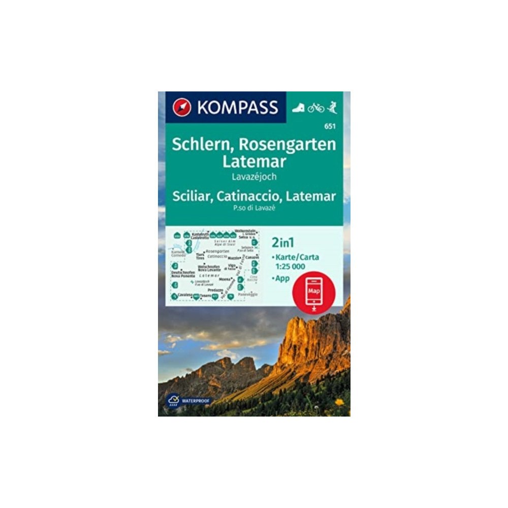 Kompass Karten GmbH Schlern / Rosengarten / Latemar