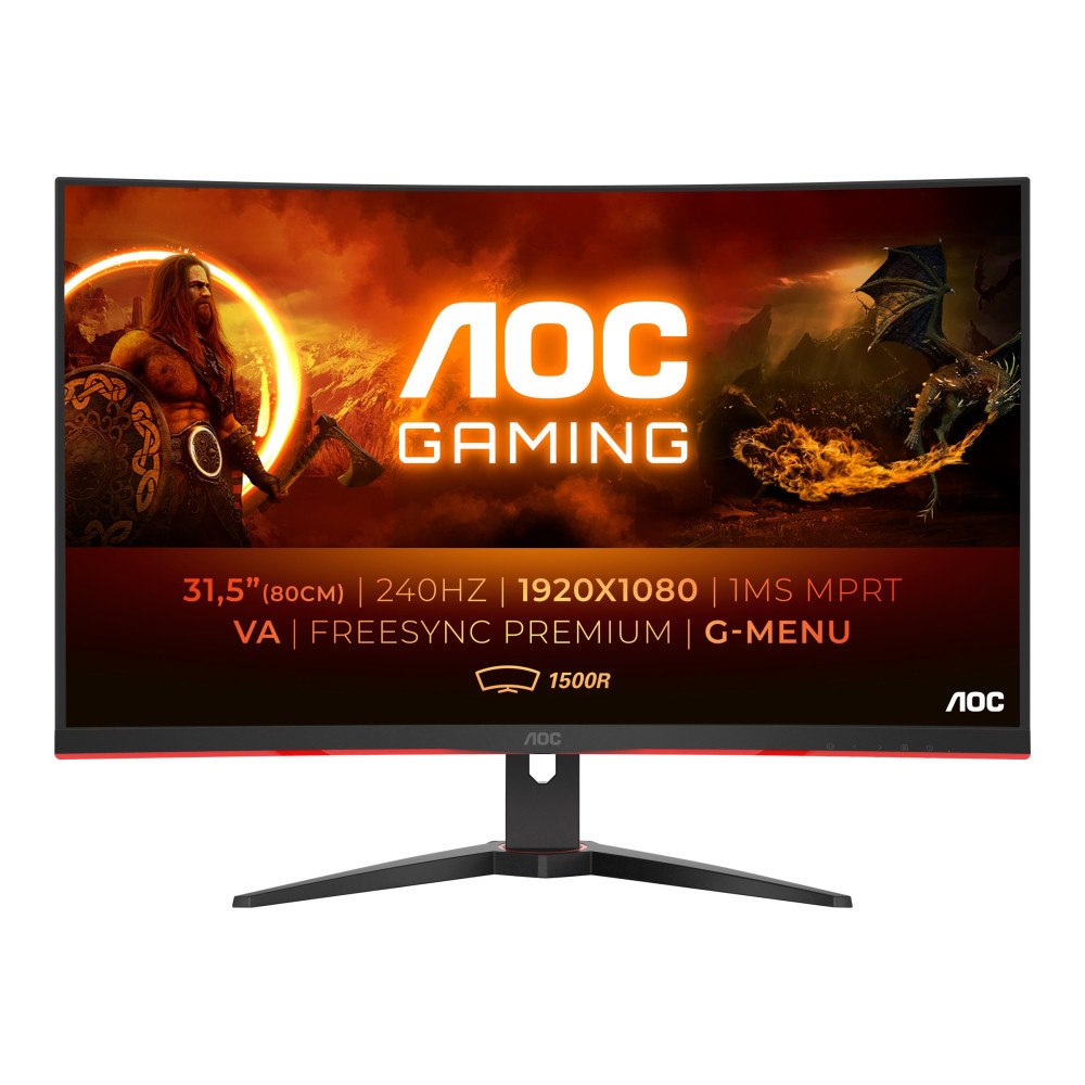 AOC AOC Gaming C32G2ZE/BK - LED-skärm - böjd - Full HD (1080p) - 32"