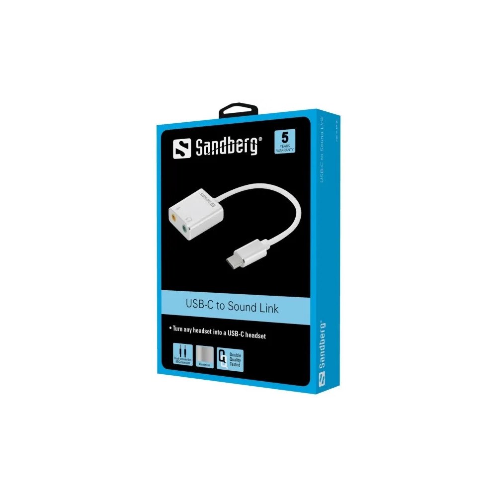 Sandberg Sandberg USB-C to Sound Link ljudkort - USB-C