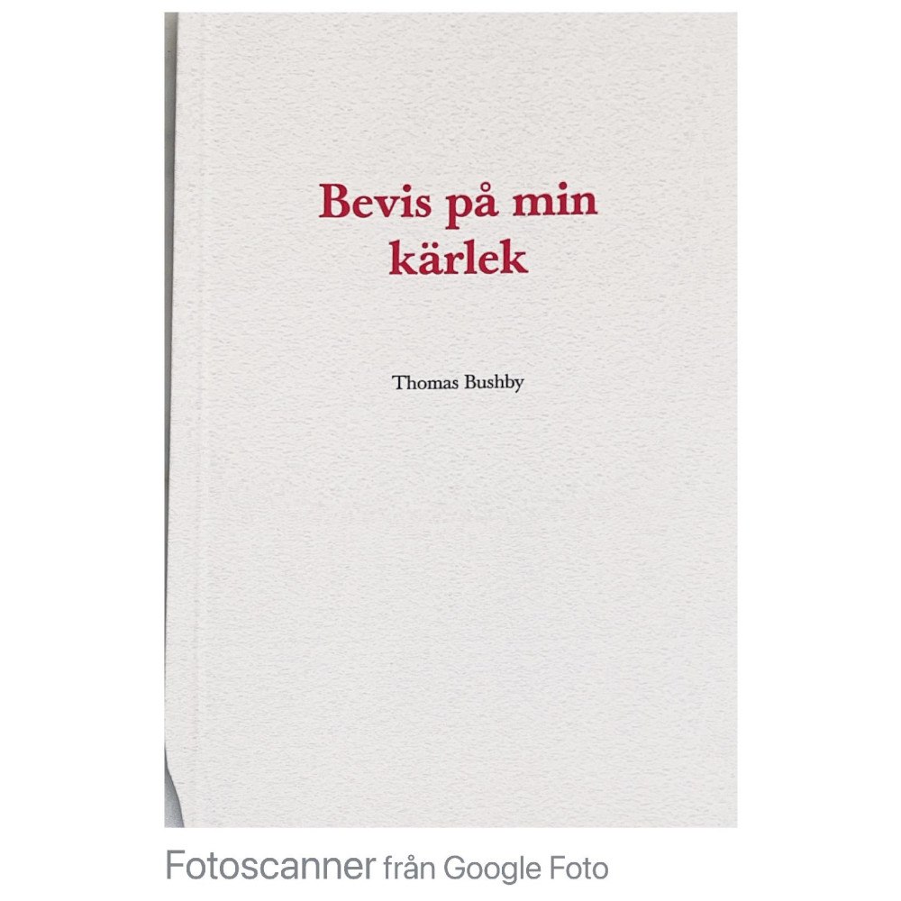 TB Förlag Bevis på min kärlek (häftad)