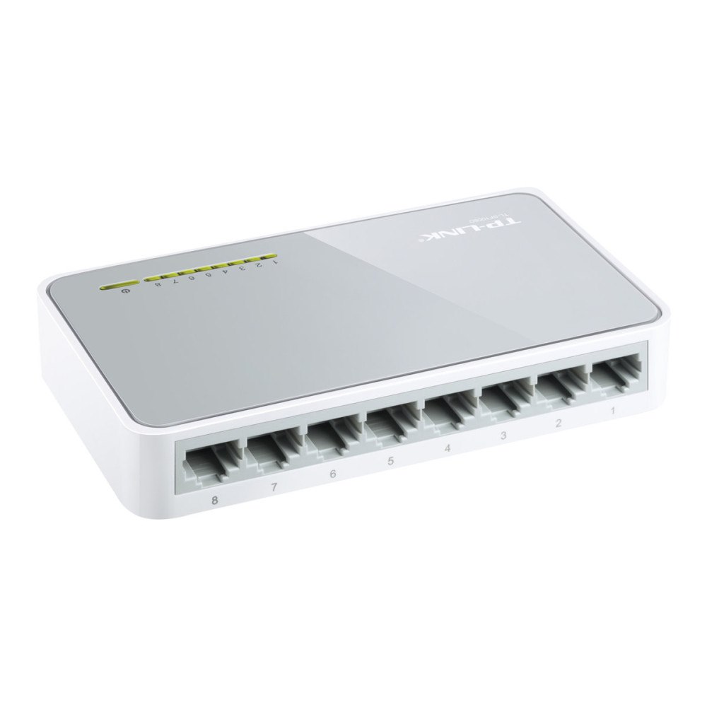 TP-LINK Technologies TP-Link TL-SF1008D 8-Port 10/100Mbps Desktop Switch - switch - 8 portar
