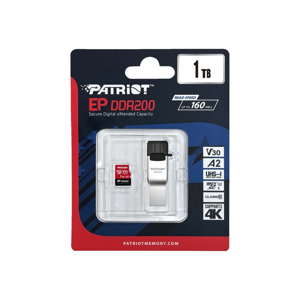Patriot Memory Patriot EP Series - flash-minneskort - 1 TB - mikroSDXC UHS-I