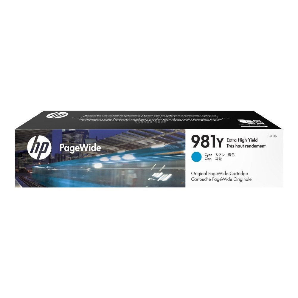 HP HP 981Y - Extra lång livslängd - cyan - original - PageWide - bläckpatron