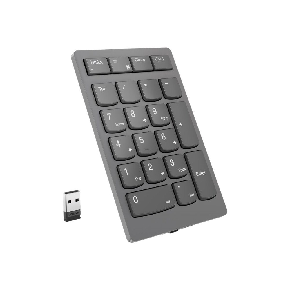 Lenovo Lenovo Go Wireless Numeric Keypad - tangentsats - åskmolnsgrå Inmatningsenhet