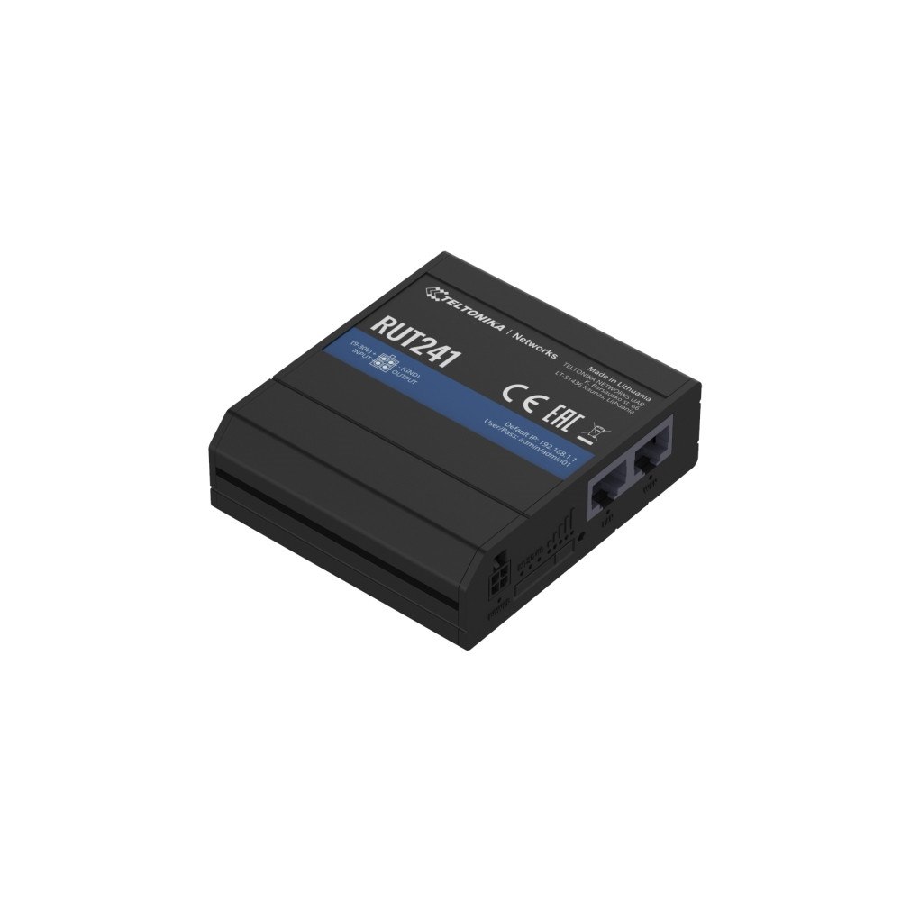 Teltonika Teltonika RUT241 eSIM - trådlös router - WWAN - Wi-Fi - 2G, 3G, 4G - DIN-skenmonterbar