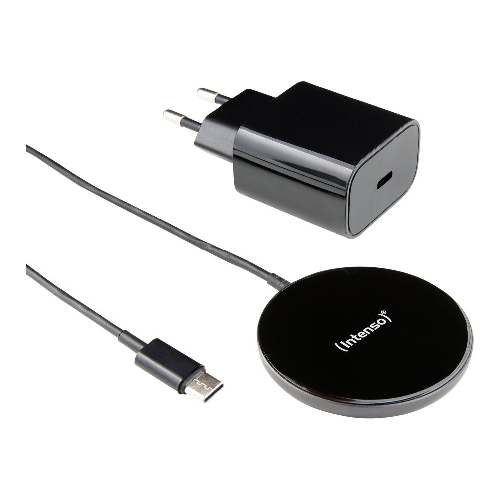 Intenso Intenso MW1 trådlös laddningsplatta - magnetisk - + växelströmsadapter - 15 Watt