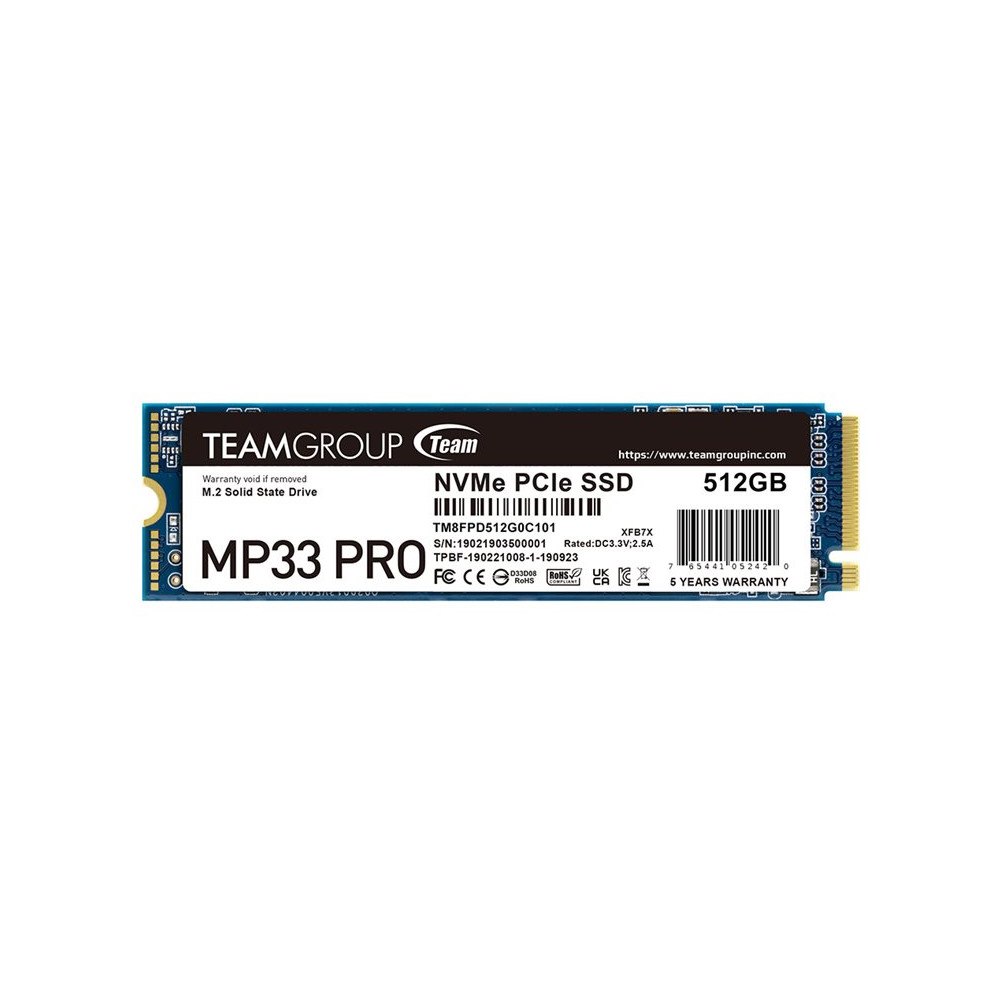 Team Group Team Group MP33 Pro - SSD - 512 GB - PCIe 3.0 x4 (NVMe)