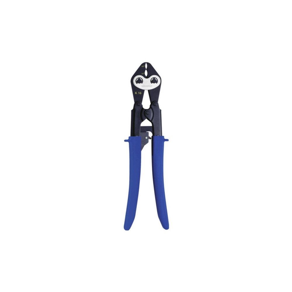 Klauke Pressverktyg för isolerade mantlade flatkabelskor 10 + 16 mm...