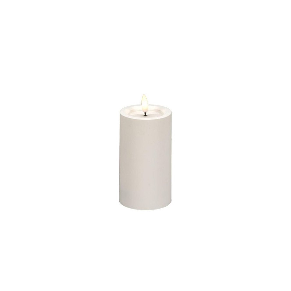 KONSTSMIDE Blockljus KONSTSMIDE LED timer vit 20cm