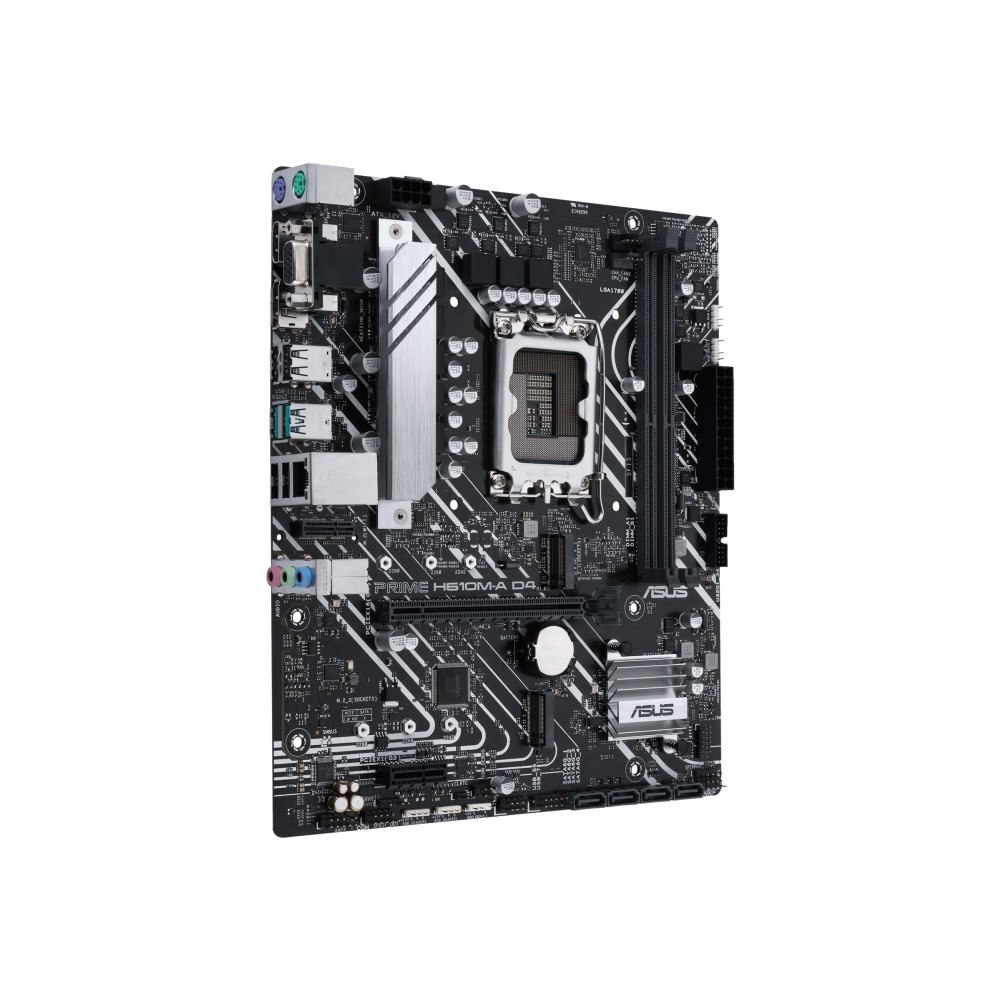 ASUS ASUS PRIME H610M-A D4-CSM - moderkort - micro ATX - LGA1700-uttag - H610