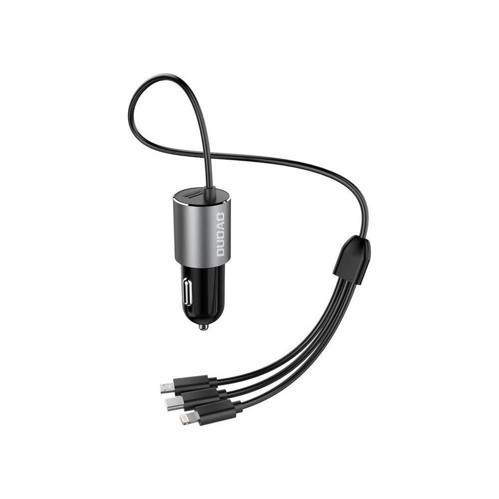 Dudao Dudao R5ProN car adapter 17Watt Lightning/USB-C/USB Micro 1m