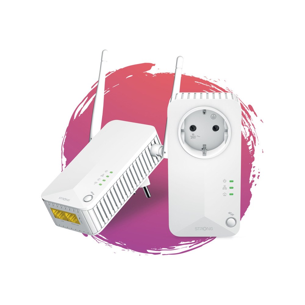Strong Strong Powerline 600 Duo - PowerLine adaptersats - vägginsticksbar