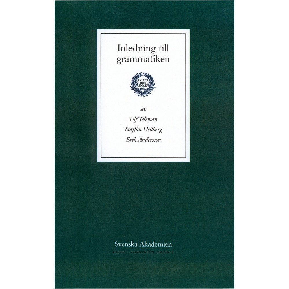 Ulf Teleman Inledning till grammatiken (häftad)