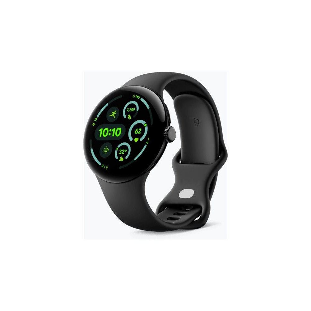 Google Google Pixel Watch 3 - mattsvart aluminium - smart klocka med aktivt band - obsidian - 32 GB