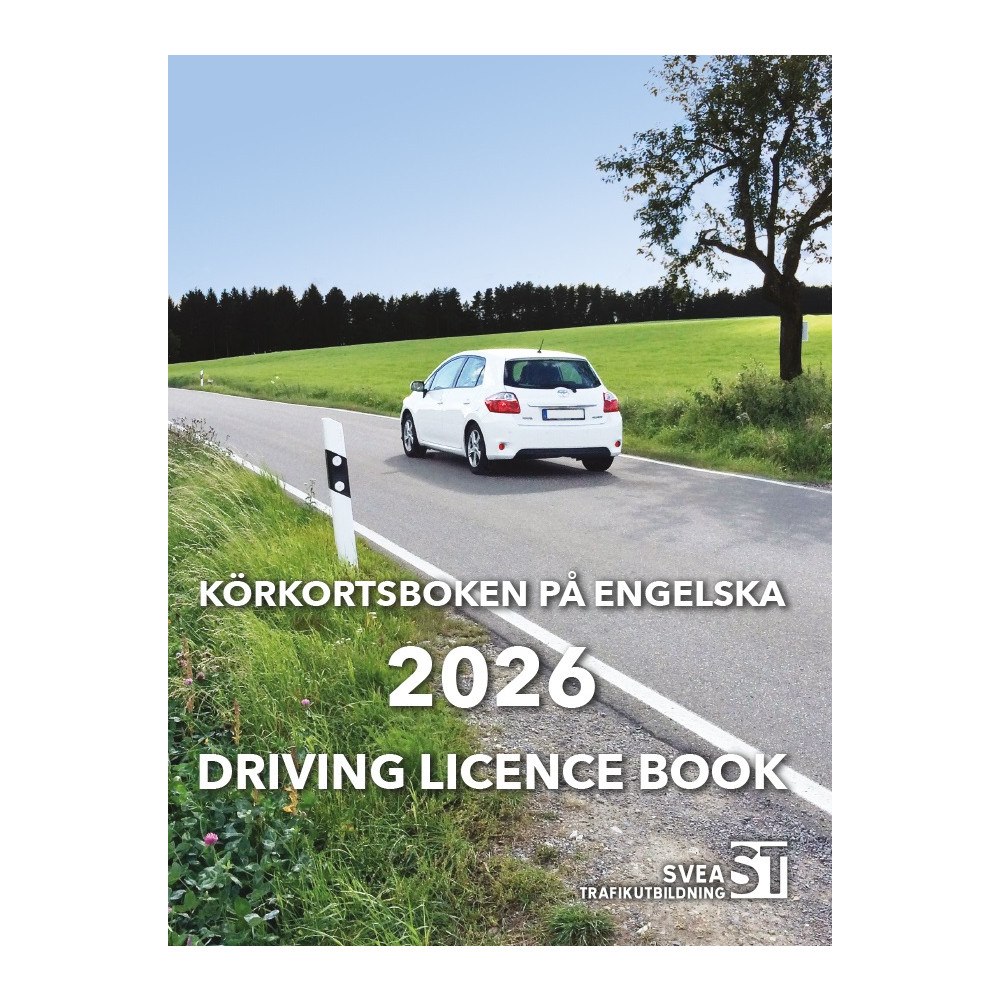 Svea Trafikutbildning Körkortsboken på Engelska 2026 / Driving licence book (häftad, eng)