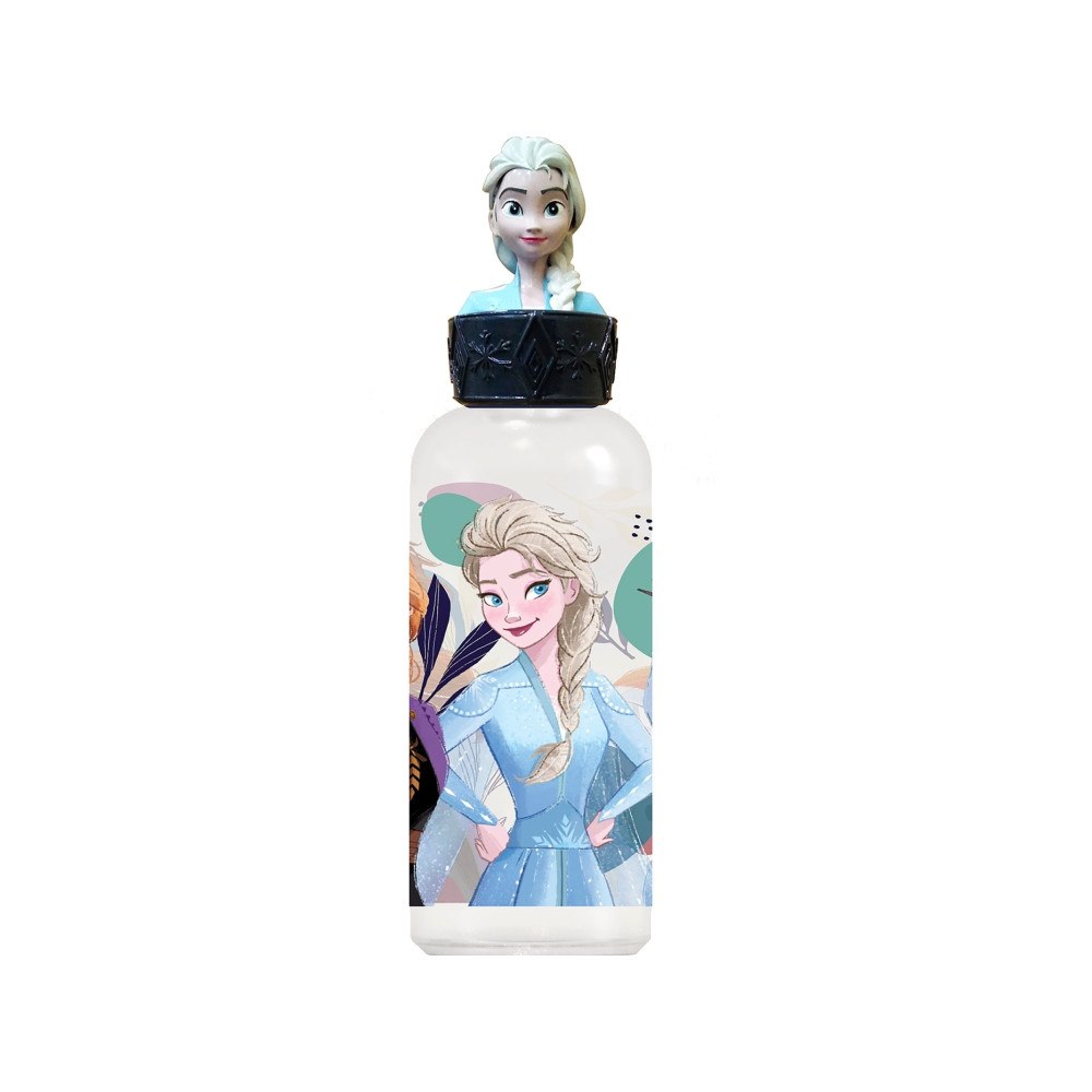 Stor FROZEN FLASKA MED 3D-FIGURER 560 ML   Originalvattenflaska f...
