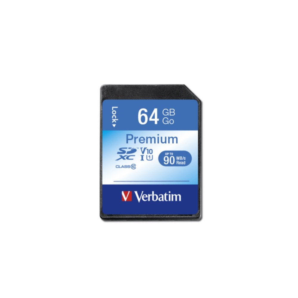 VERBATIM Verbatim Premium - flash-minneskort - 64 GB - SDXC