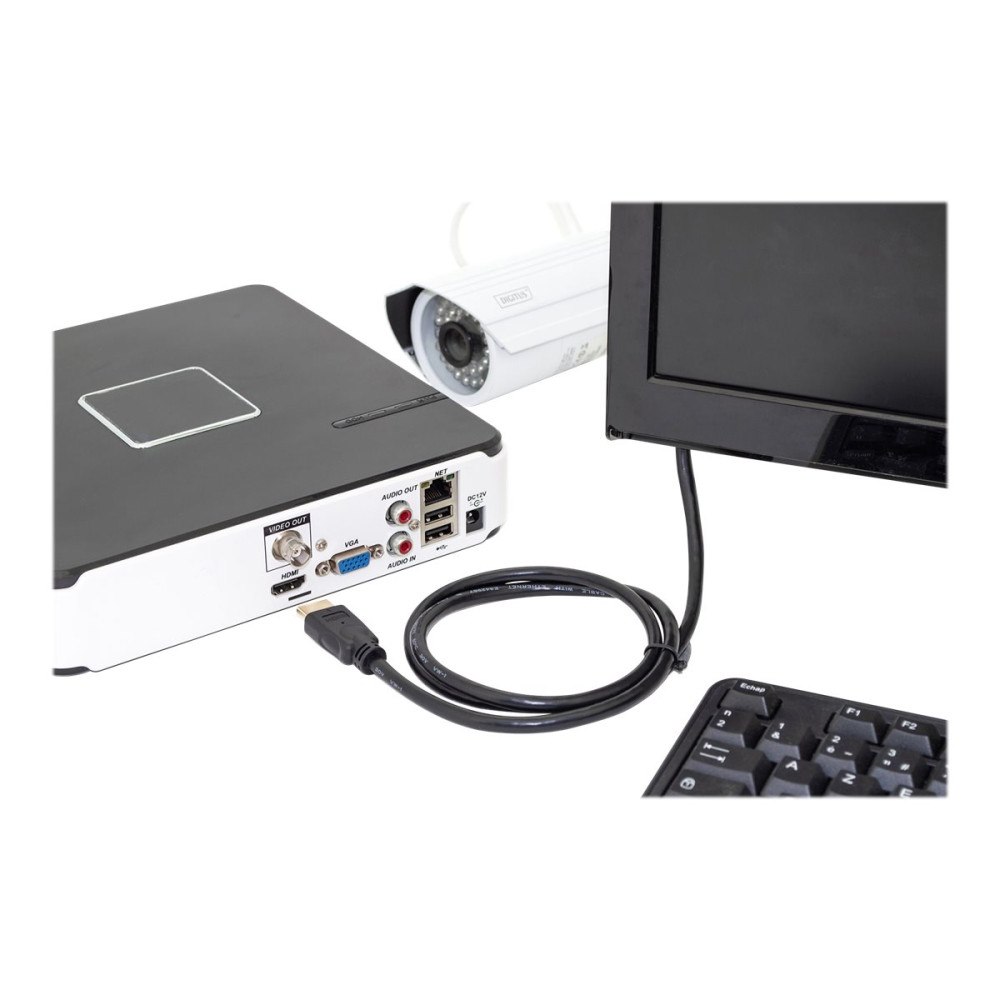 Digitus DIGITUS HDMI-kabel med Ethernet - 2 m