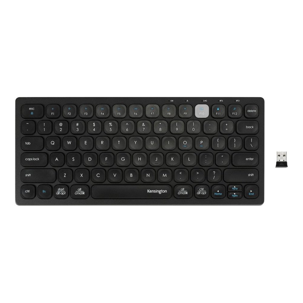 Kensington Computer Products Group Kensington Multi-Device Dual Wireless Compact Keyboard - tangentbord - tysk - svart Inmatningsenhet