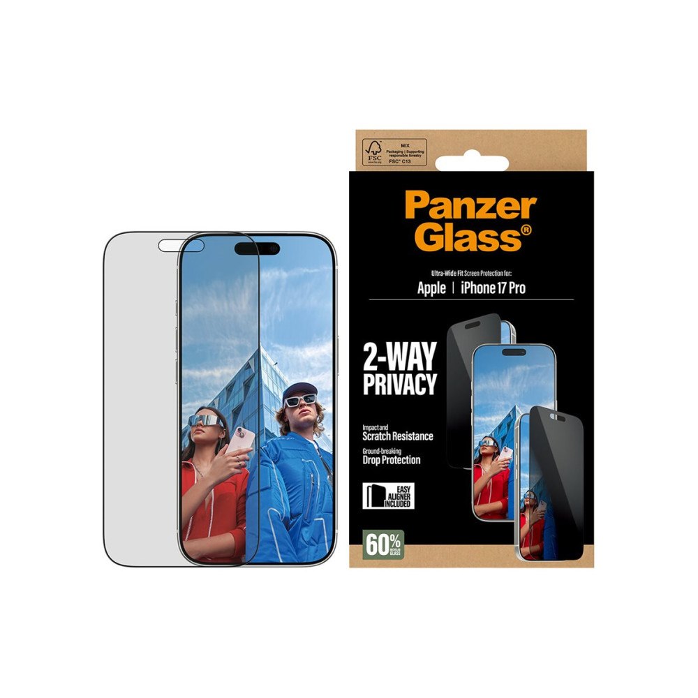 PanzerGlass PanzerGlass - skärmskydd för mobiltelefon - ultrabred passning med EasyAligner