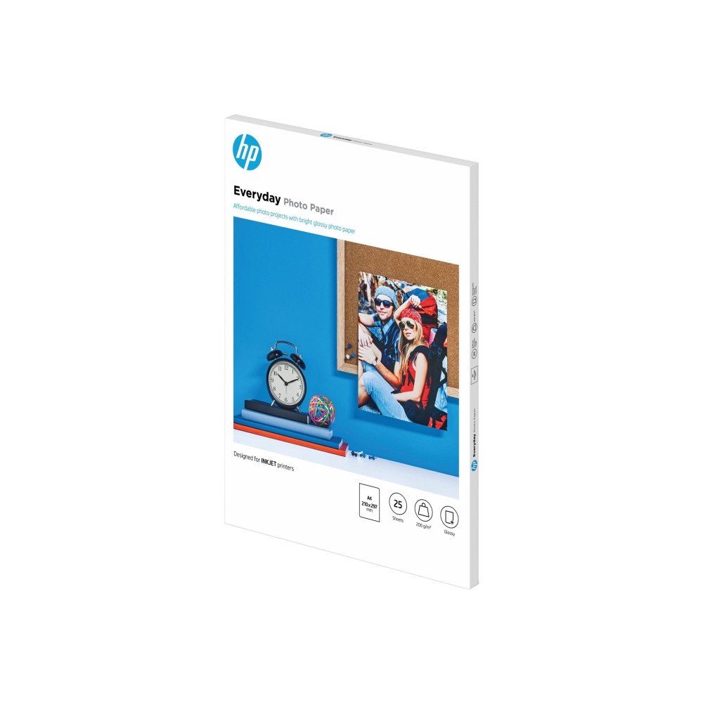 HP HP Everyday Photo Paper - fotopapper - blank - 25 ark - A4 - 200 g/m²