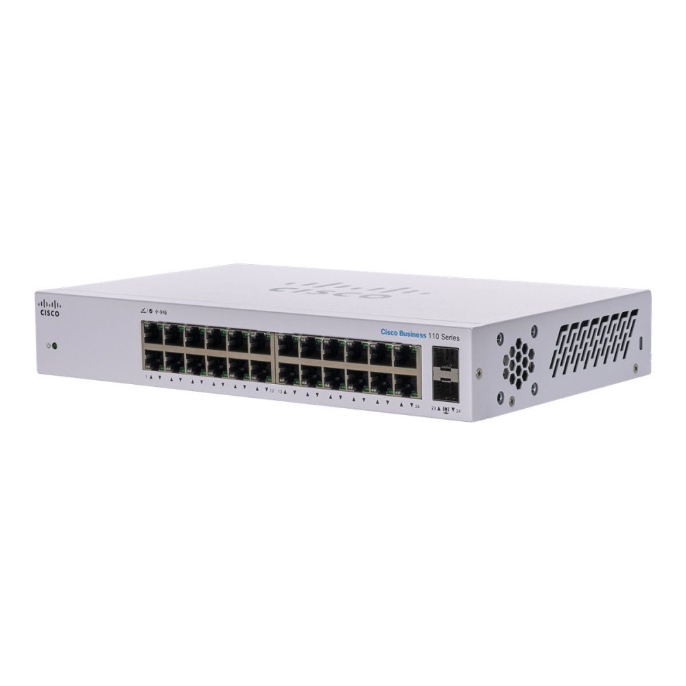Cisco Systems Cisco Business 110 Series 110-24T - switch - 24 portar - ohanterad - rackmonterbar