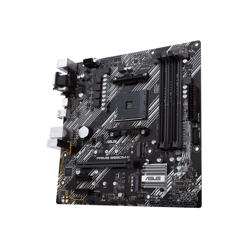ASUS ASUS PRIME B550M-K - moderkort - micro ATX - Socket AM4 - AMD B550