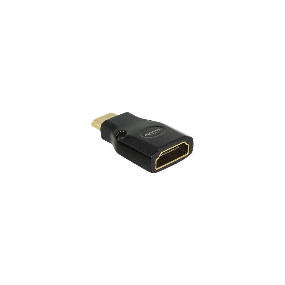 DeLOCK Delock Adapter High Speed HDMI with Ethernet - HDMI Mini-C male > HDMI-A female 4K - HDMI-adapter