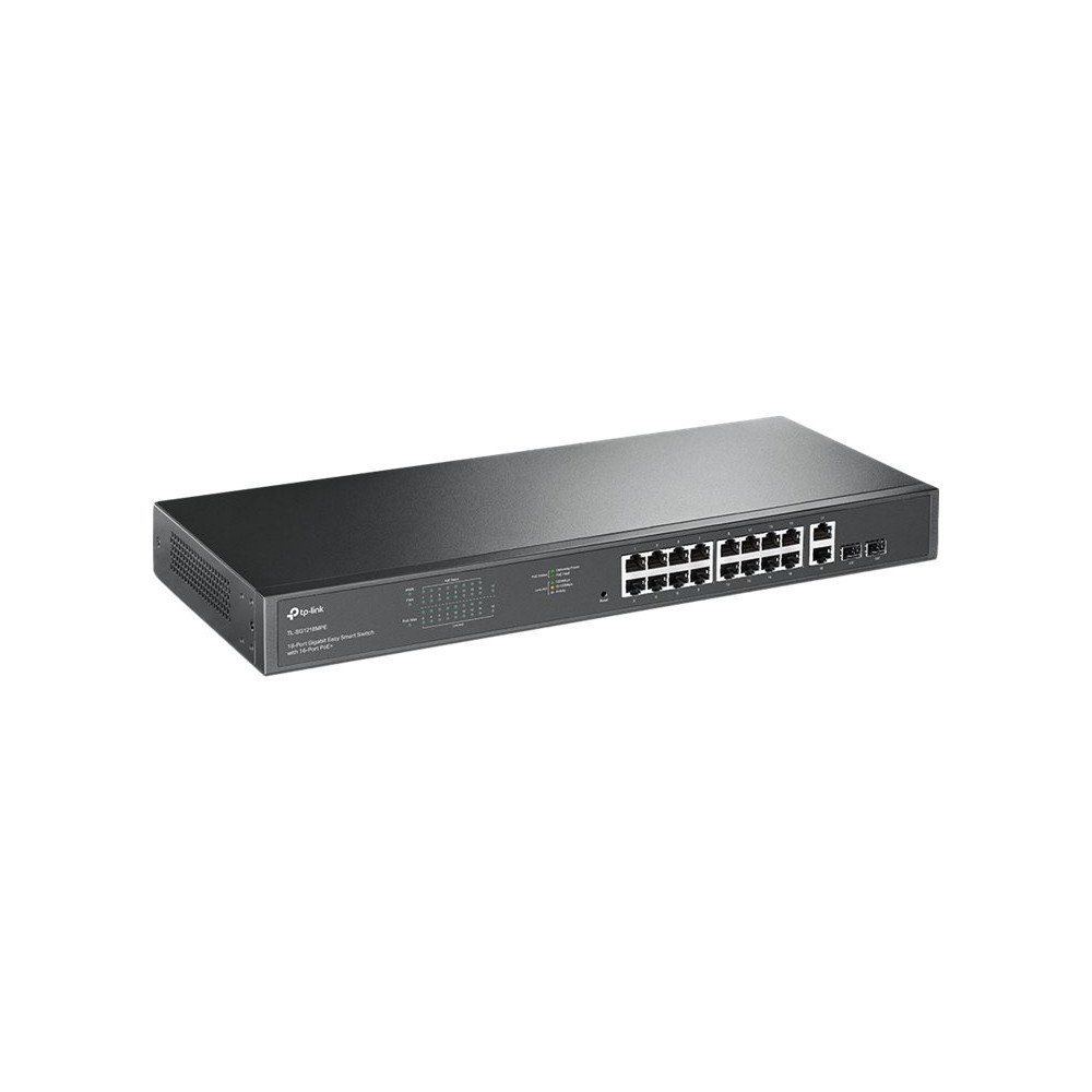 TP-LINK TP-Link JetStream TL-SG1218MPE - switch - 16 portar - smart - rackmonterbar