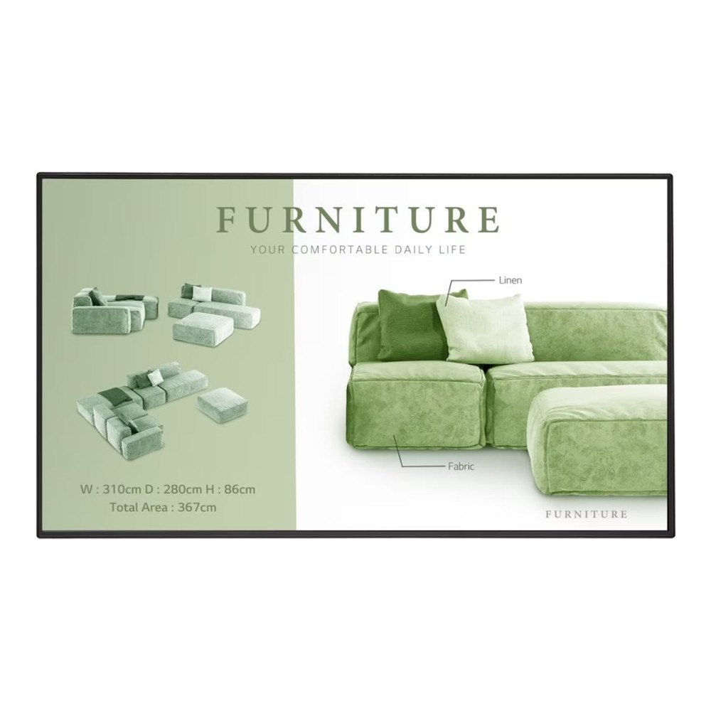 LG Electronics LG 49UM5N-H UM5N-H Series - 49" med integrerat Pro:Idiom LED-bakgrundsbelyst LCD-skärm - 4K - för digital skyltning