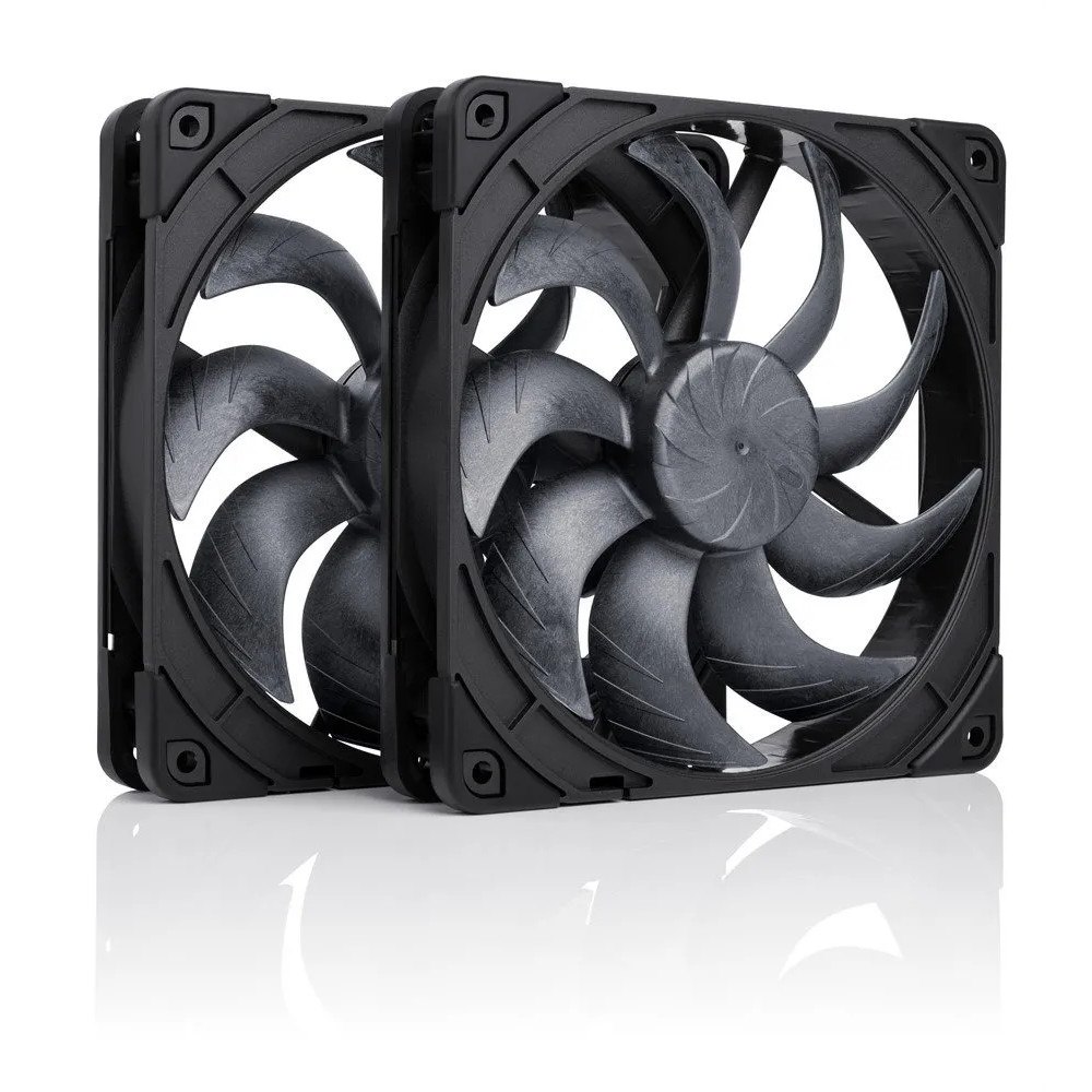 NOCTUA Noctua NF-A14x25 G2 PWM Sx2-PP chromax.black chassifläkt 140...