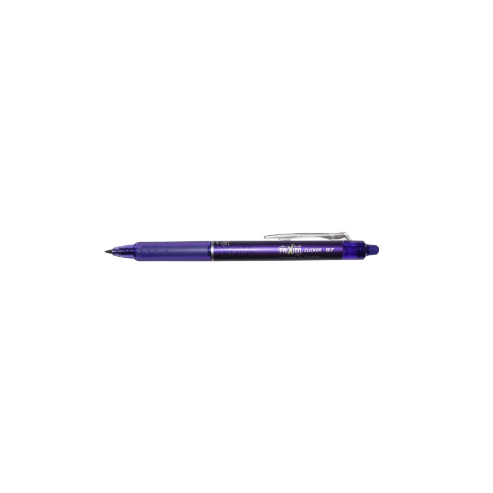 Pilot Pen Rollerpen, Pilot FriXion Clicker RT, 0,7 mm, lilla, pakke a...