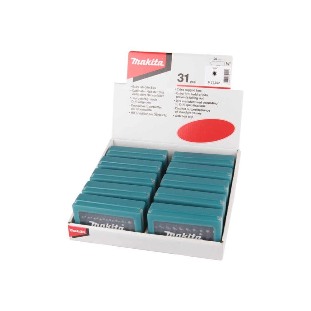 Makita Makita screwdriver bit and bit holder set - 31 delar