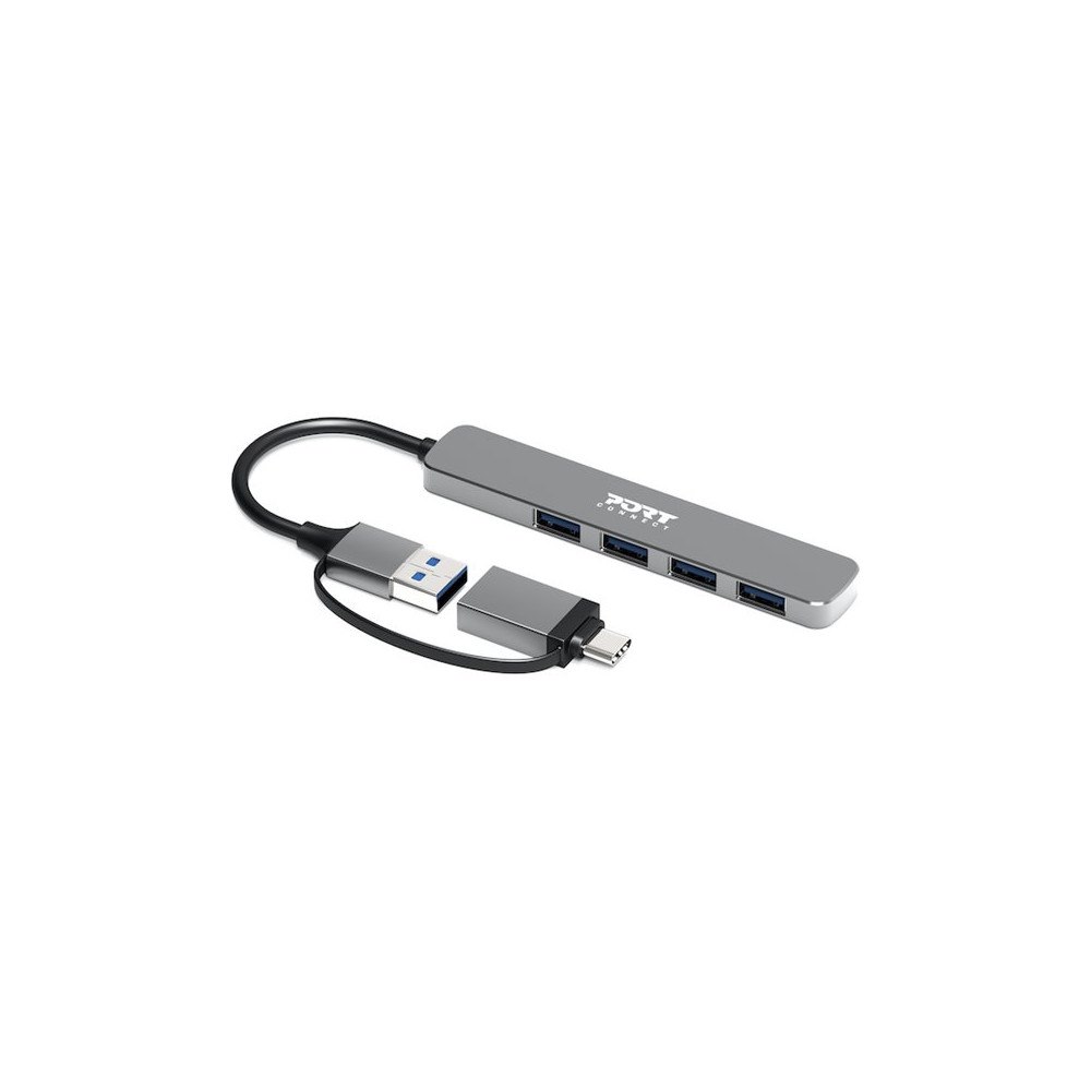 PORT CONNECT PORT Connect - hubb - USB-C/USB-A - 4 portar