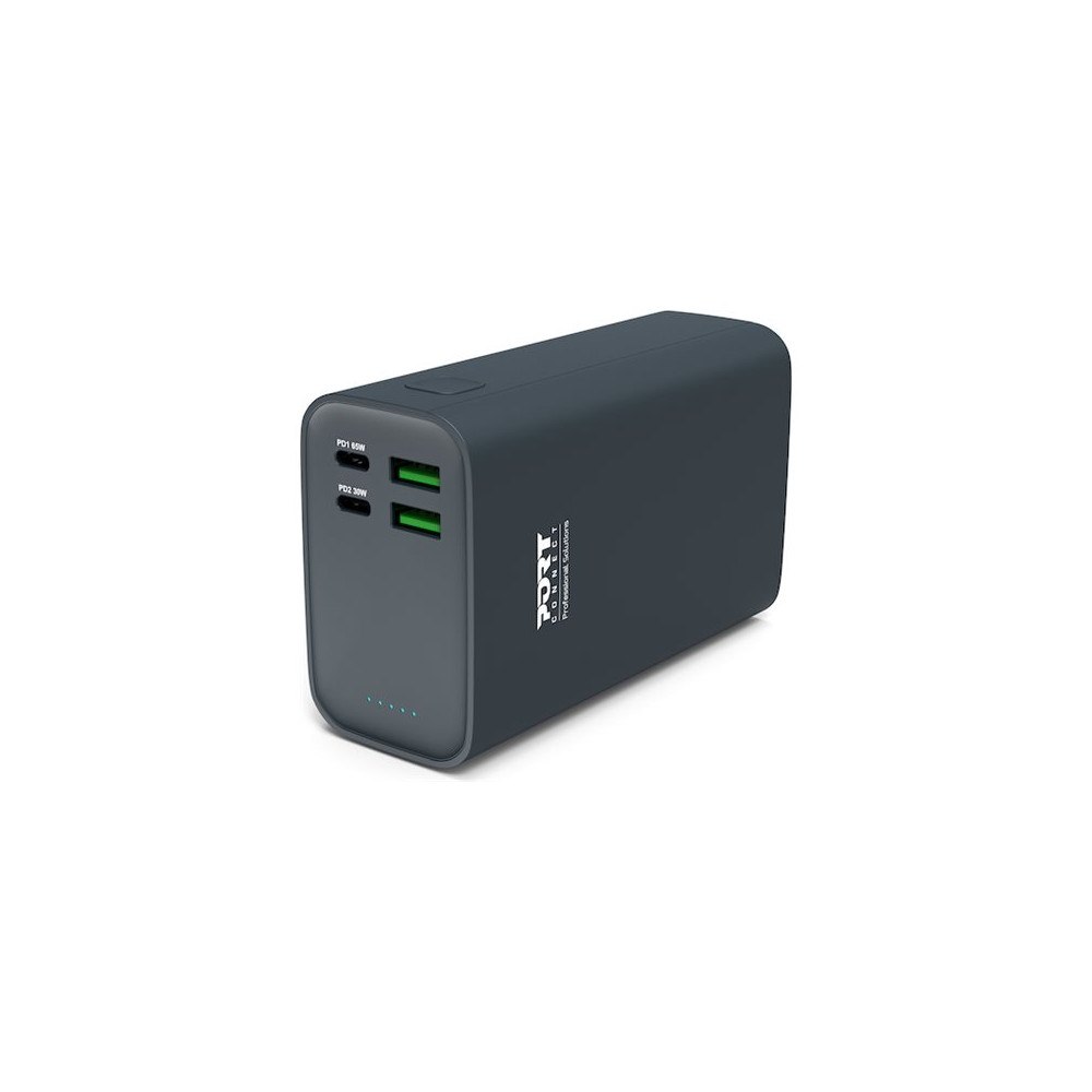 PORT CONNECT PORT Connect strömförsörjningsbank - Li-pol - 2 x USB-C, 2 x USB - 65 Watt